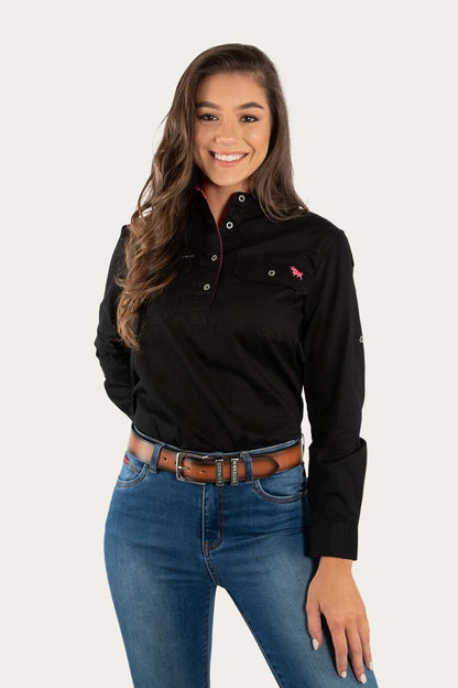 Ringers Western Pentecost River Womens Half Button Work Shirt - 11