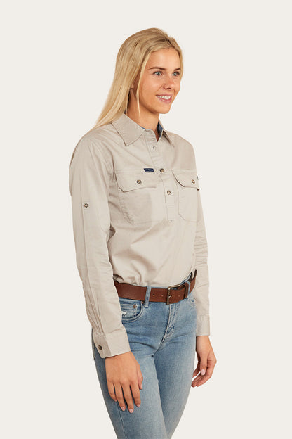 Ringers Western Pentecost River Womens Half Button Work Shirt - 22