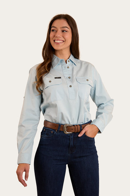 Ringers Western Pentecost River Womens Half Button Work Shirt - 27