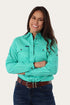 Ringers Western Pentecost River Womens Half Button Work Shirt - Mint