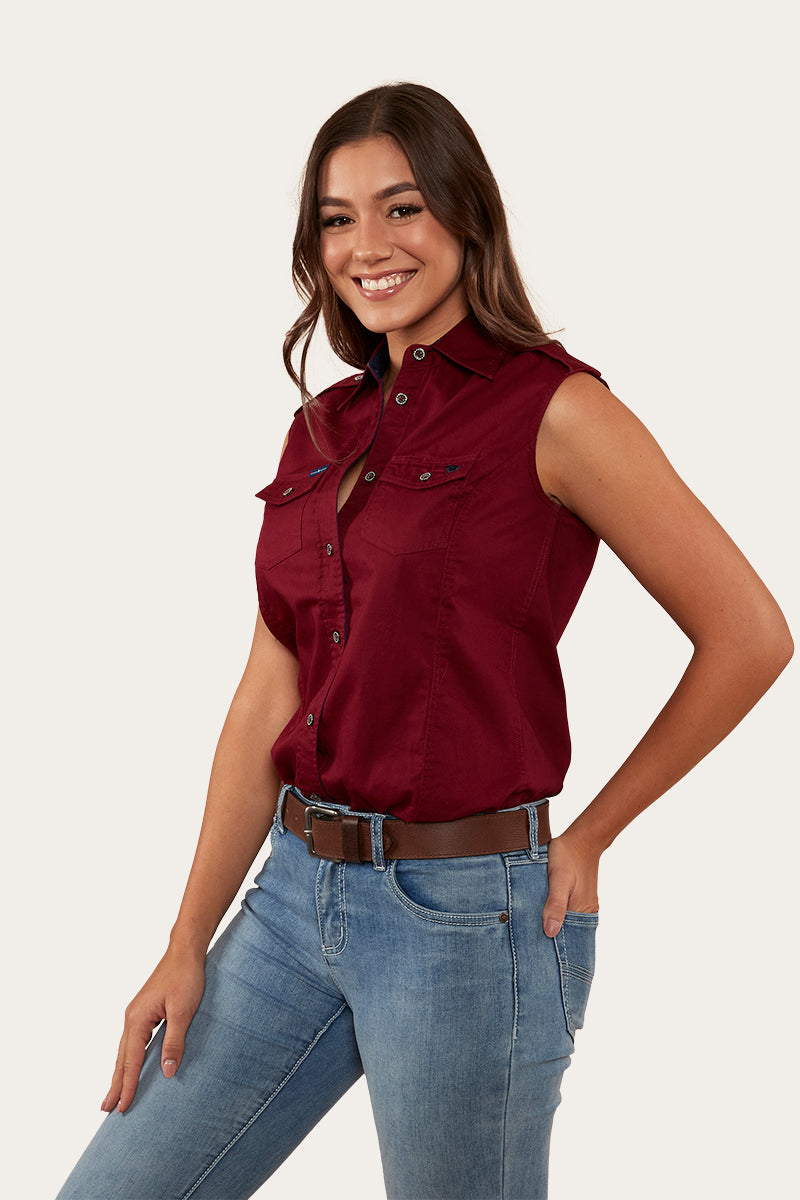 Ringers Western Pentecost River Womens Sleeveless Work Shirt - 6