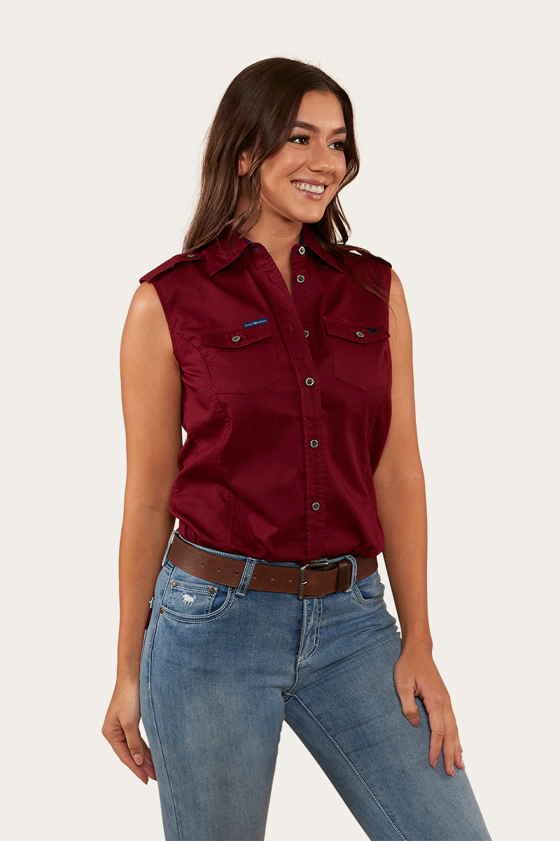 Ringers Western Pentecost River Womens Sleeveless Work Shirt - 8