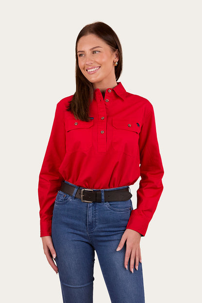 Ringers Western Pentecost River Womens Work Shirt - Red