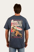 Ringers Western Poster Mens Loose Fit T-Shirt - Washed Navy