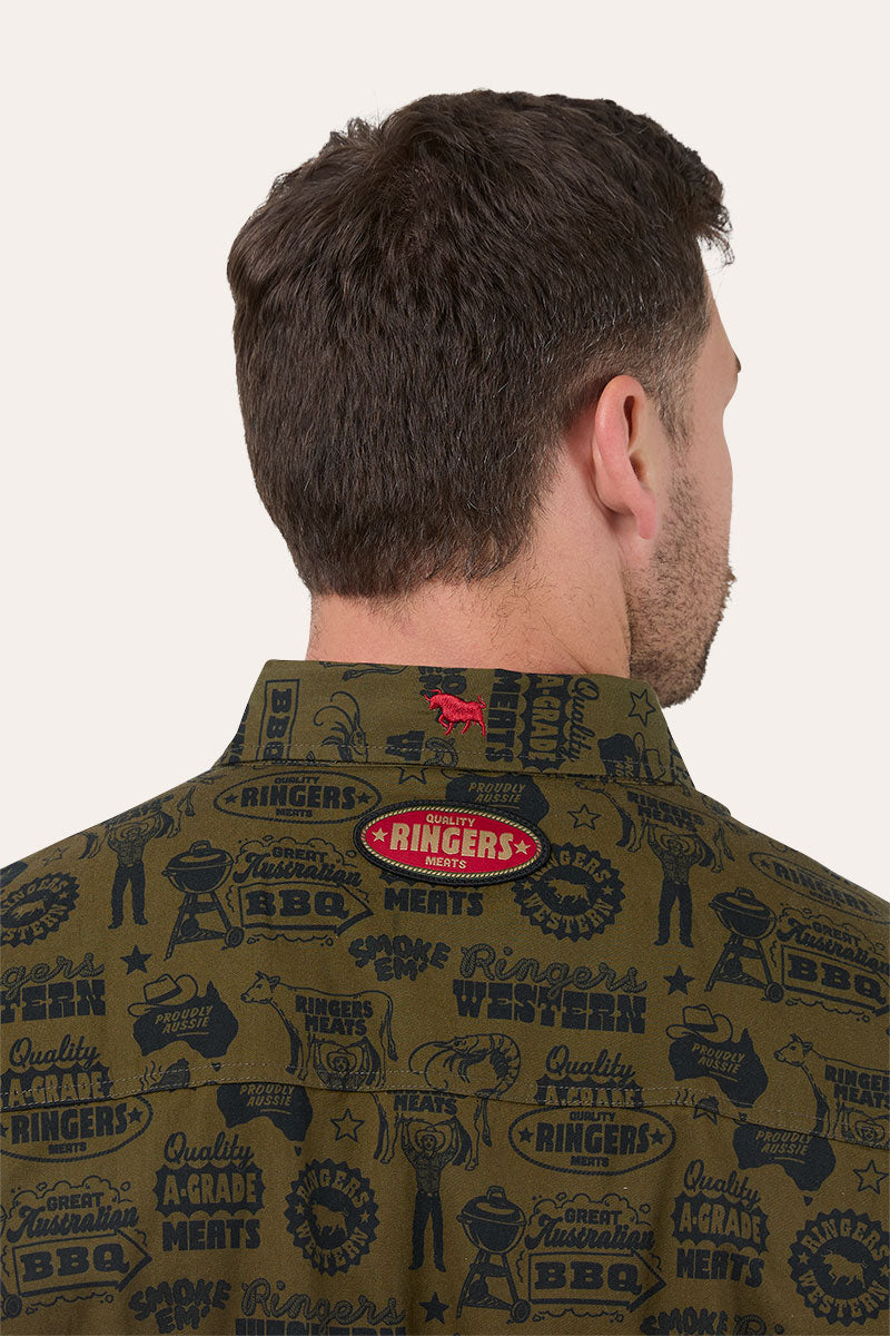 Ringers Western Ringers Meats Mens Full Button Work Shirt