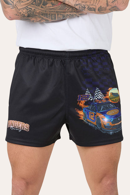Ringers Western Ringers Racing Unisex Footy Short - Black