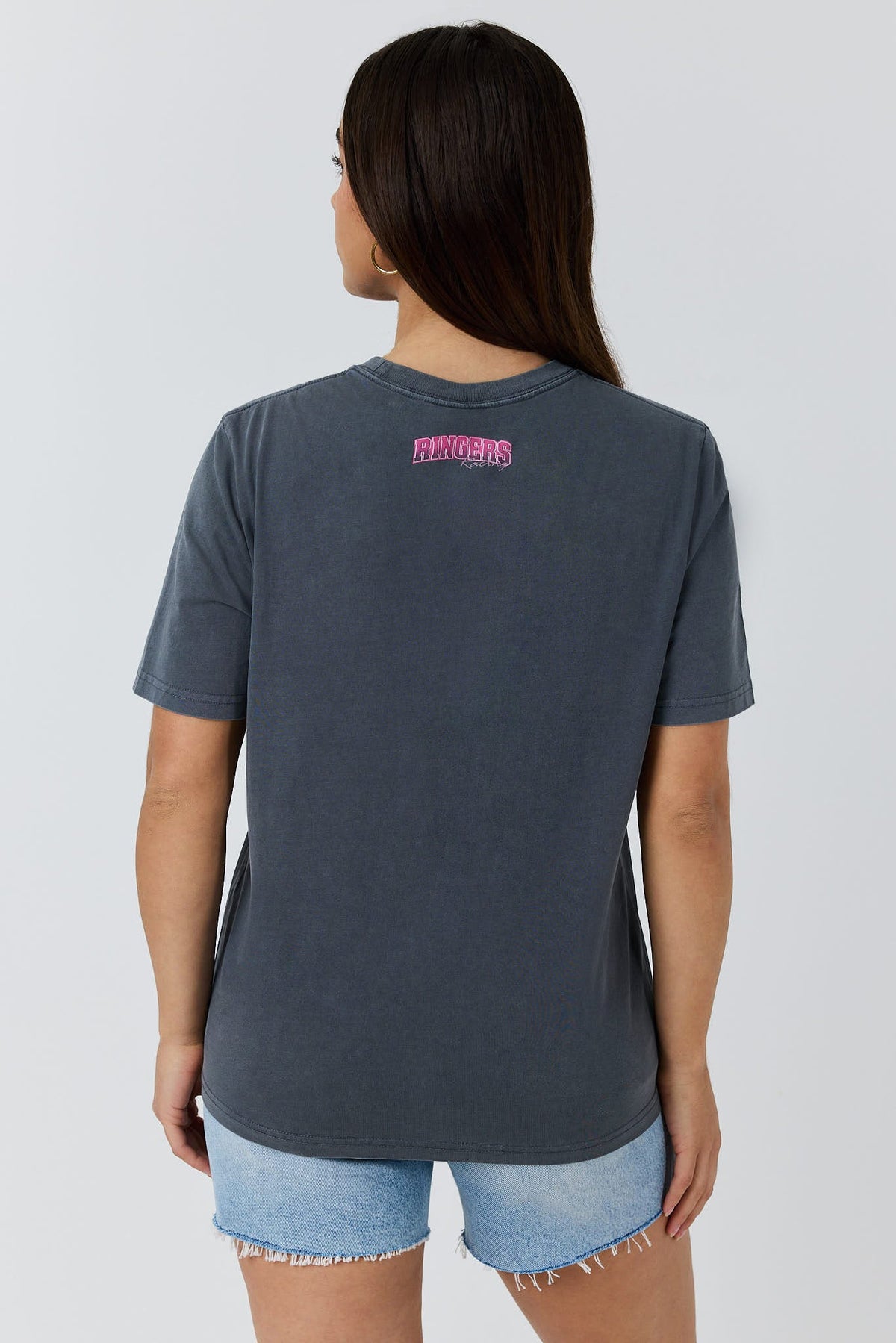 Ringers Western Ringers Racing Womens Loose Fit T-Shirt - Back