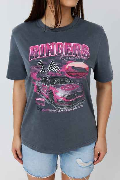 Ringers Western Ringers Racing Womens Loose Fit T-Shirt - Front