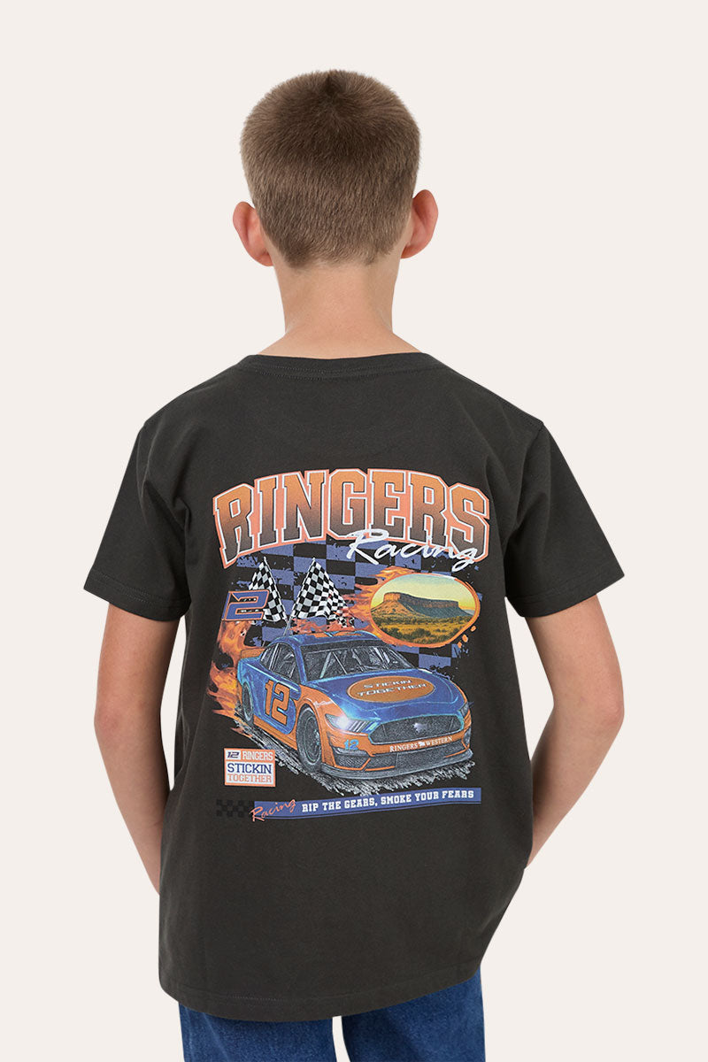 Ringers Western Ringers Racing Youth Boys T-Shirt - Charcoal