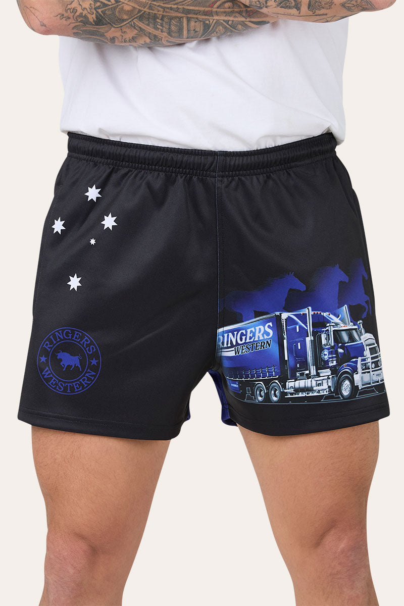 Ringers Western Road Rumble Unisex Footy Short - Blue