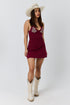 Ringers Western Roam Free Womens Mini Dress - Plum