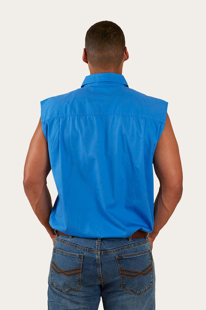 Ringers Western Rob Roy Mens Sleeveless Full Button Work Shirt - 12