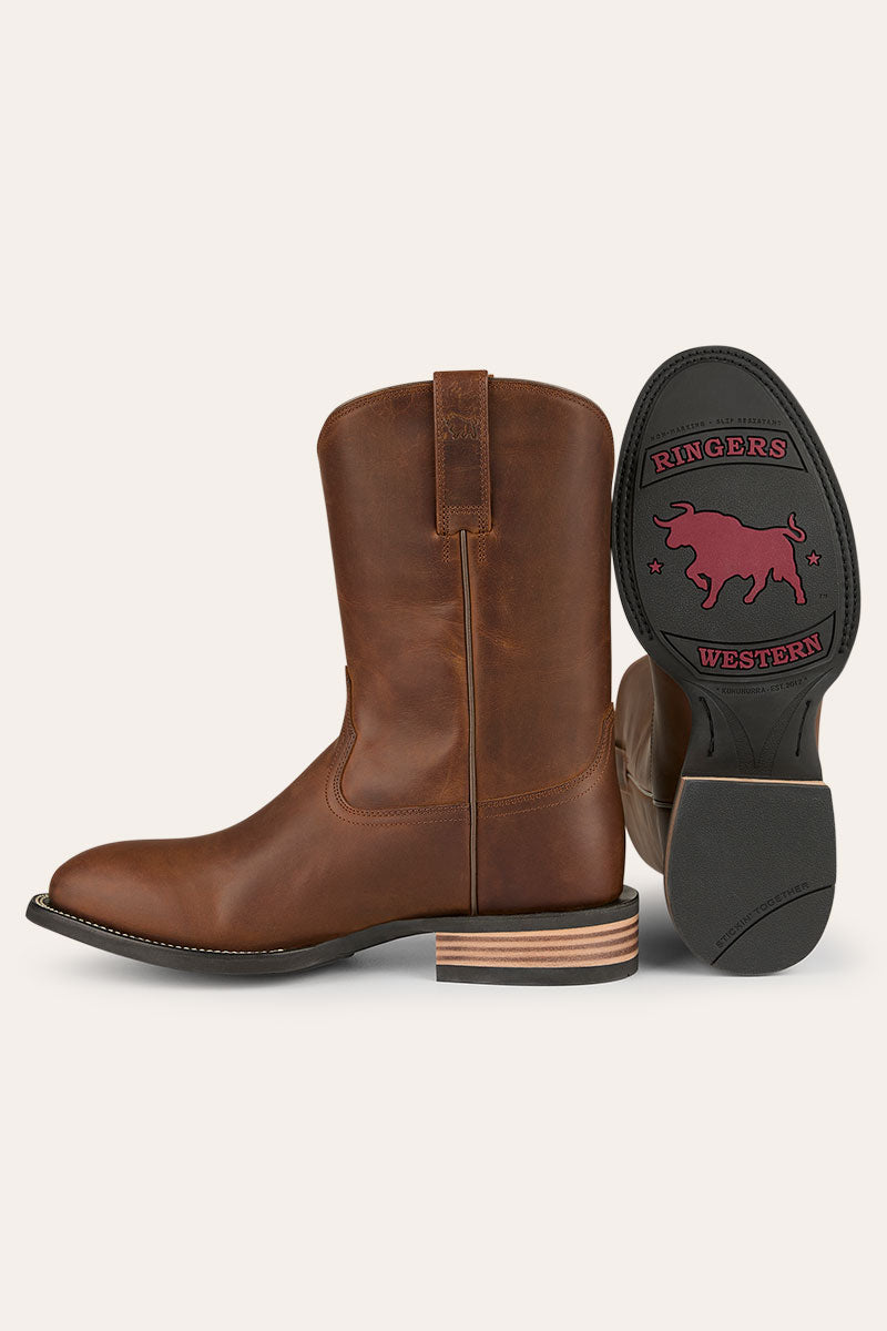 Ringers Western Roper Mens Round Toe Boot