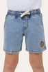 Ringers Western Rustler Kids Boys Elastic Waist Short - Light Blue