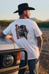 Ringers Western Side Chick Mens Loose Fit T-Shirt - White
