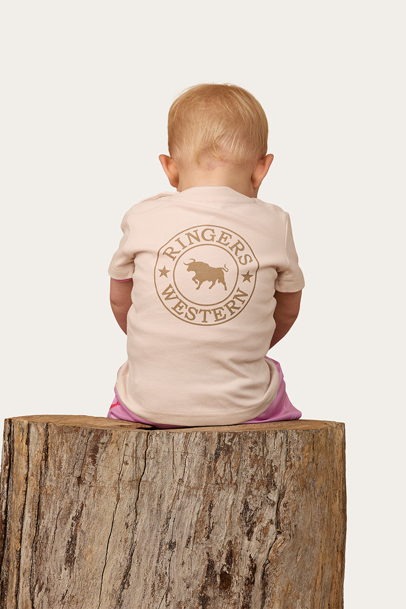 Ringers Western Signature Bull Babies T-Shirt - Beige Clay
