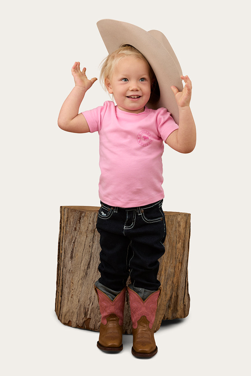 Ringers Western Signature Bull Babies T-Shirt - Pastel Pink Candy