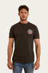 Ringers Western Signature Bull Mens Classic T-Shirt - Charcoal Split