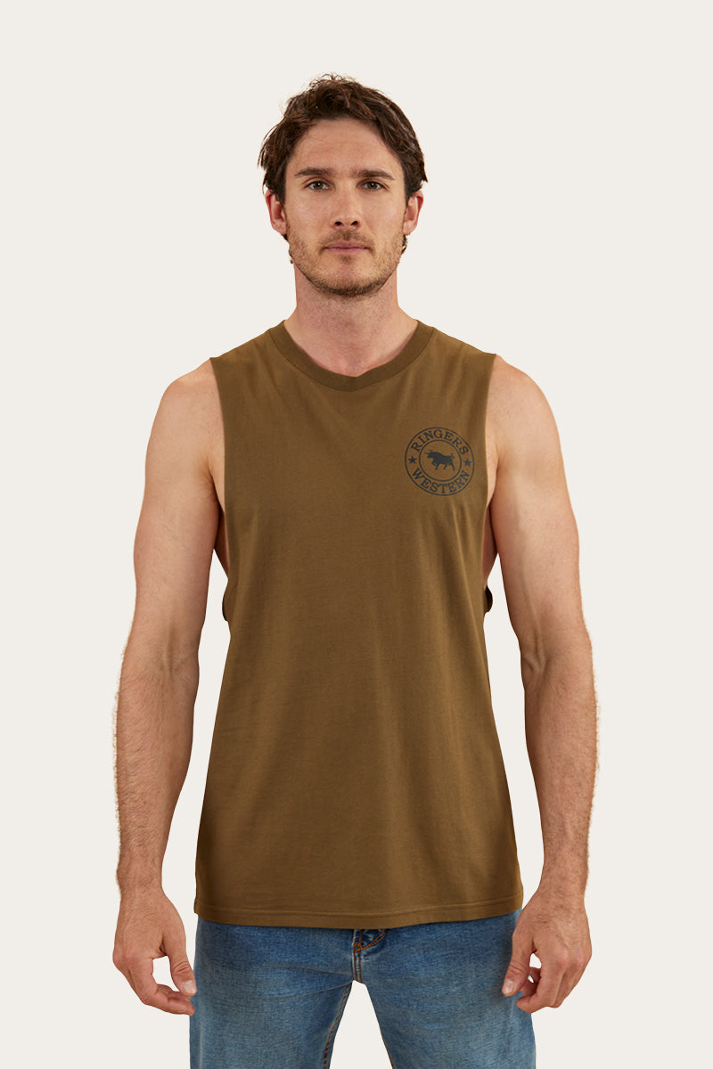 Ringers Western Signature Bull Mens Muscle Tank - Green