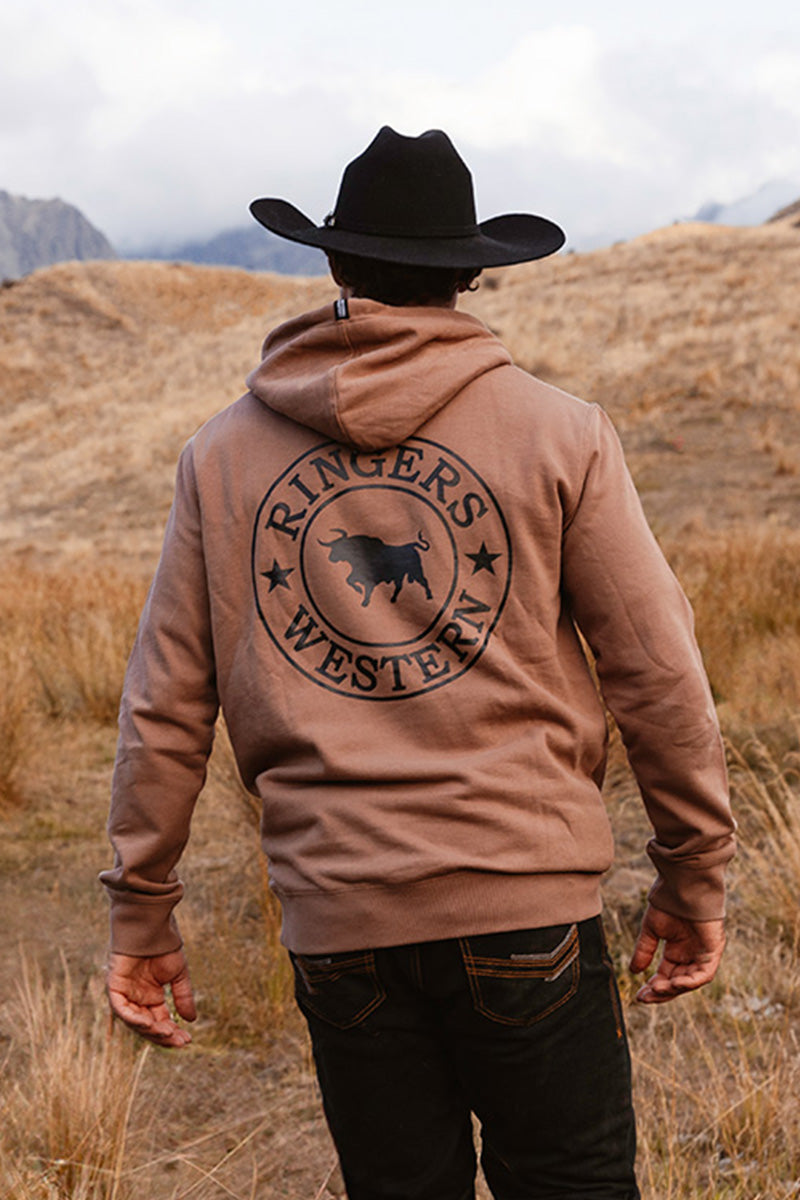 Ringers Western Signature Bull Mens Pullover Hoodie