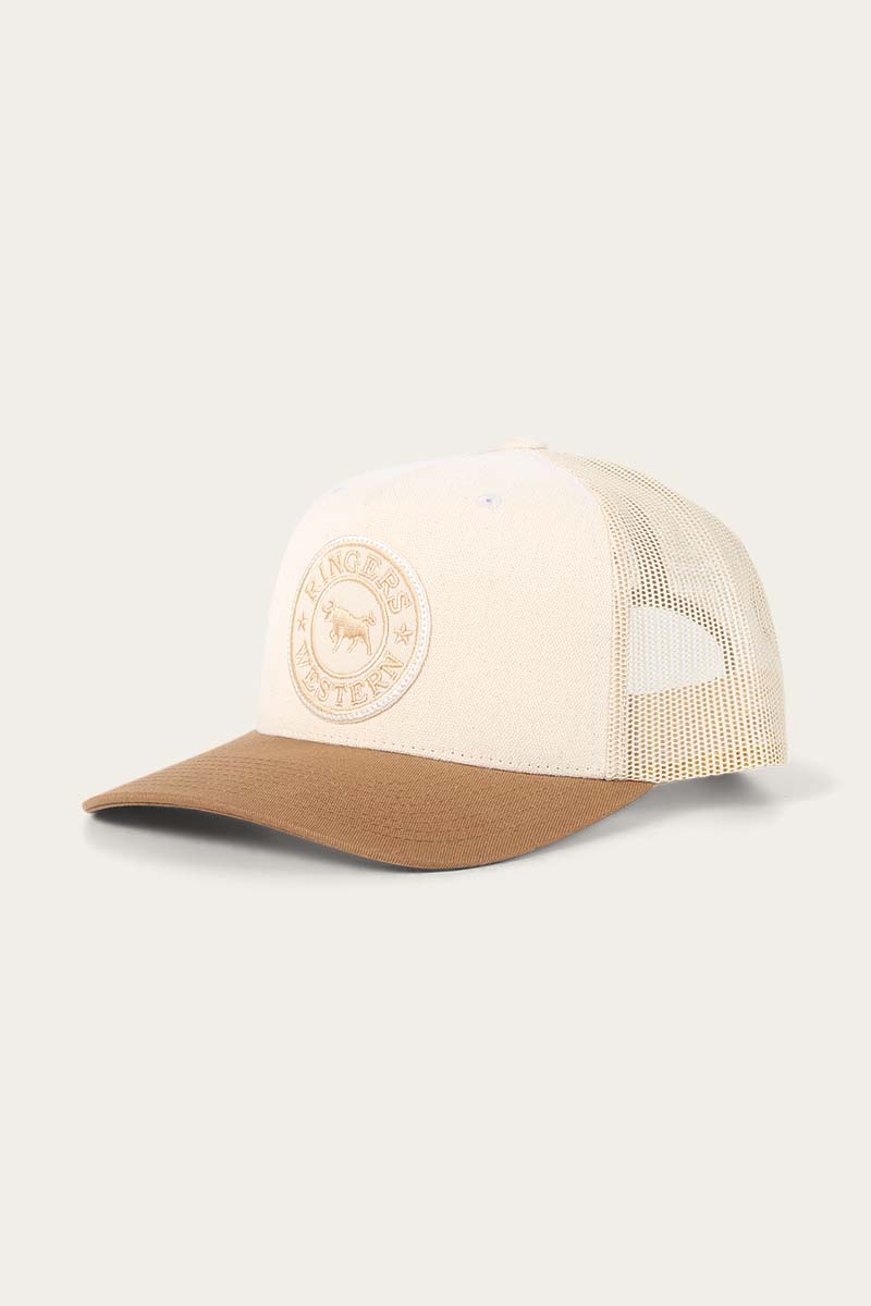 Ringers Western Signature Bull Trucker Cap - Beige Clay