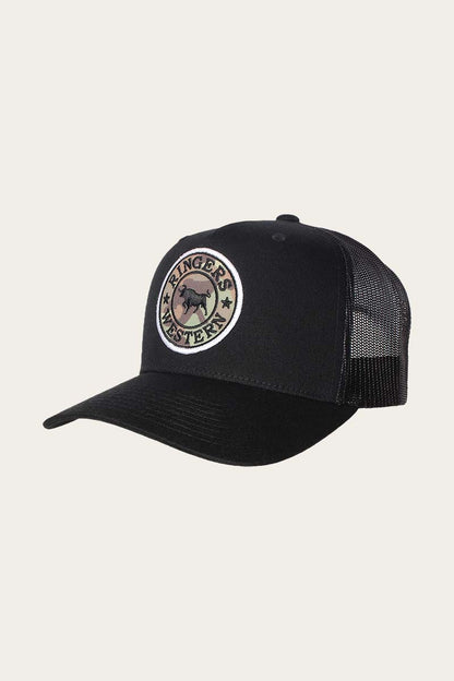 Ringers Western Signature Bull Trucker Cap - Black Camo
