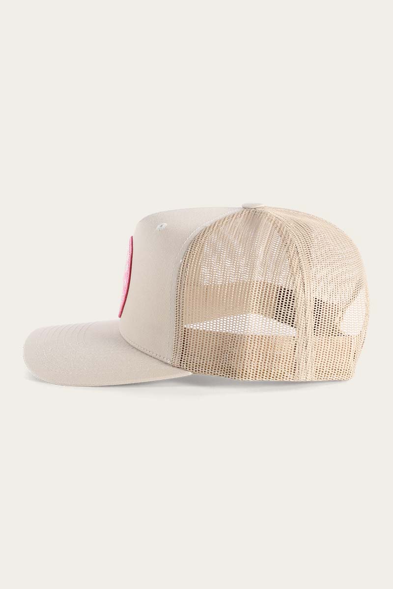Ringers Western Signature Bull Trucker Cap - Bone Pink