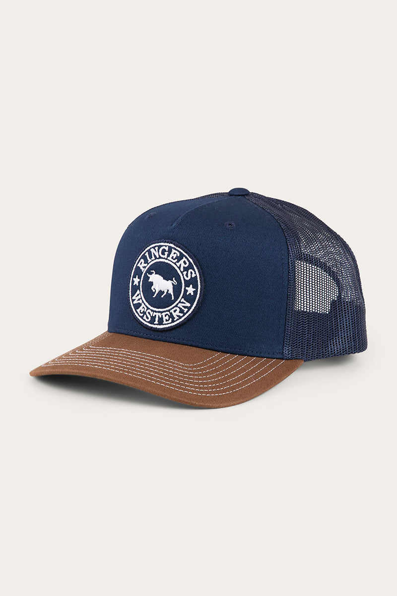 Ringers Western Signature Bull Trucker Cap - Navy Chocolate