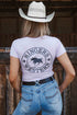 Ringers Western Signature Bull Womens Classic Fit T-Shirt - Lilac Lifestyle