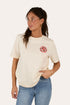 Ringers Western Signature Bull Womens Loose T-Shirt - Off White Cow