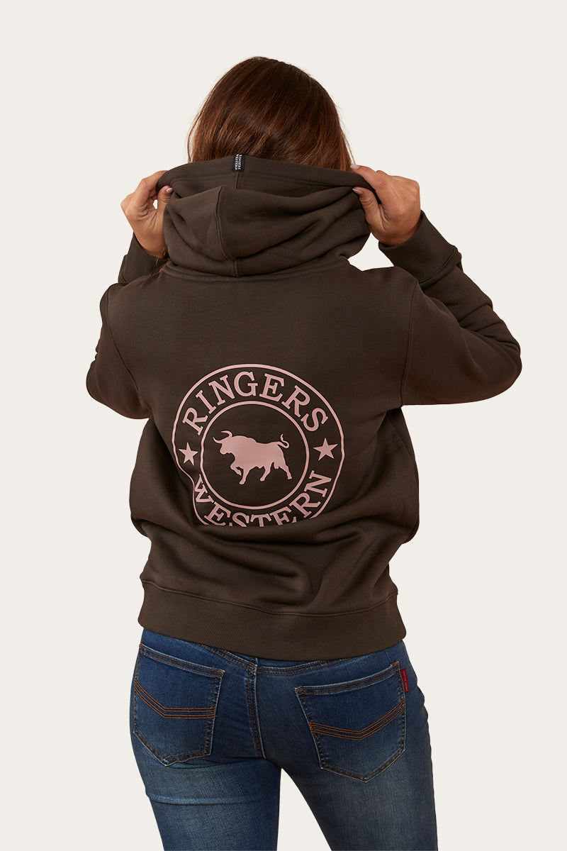 Ringers Western Signature Bull Womens Pullover Hoodie - 10