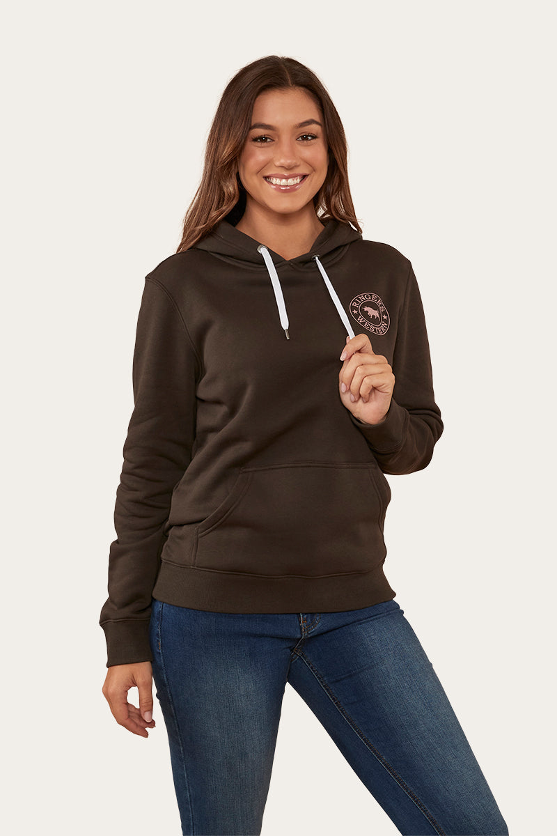 Ringers Western Signature Bull Womens Pullover Hoodie - 11