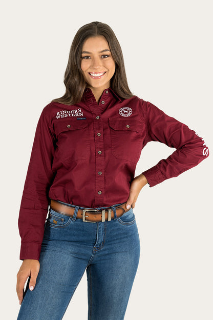 Ringers Western Signature Jillaroo Womens Full Button Work Shirt - 10