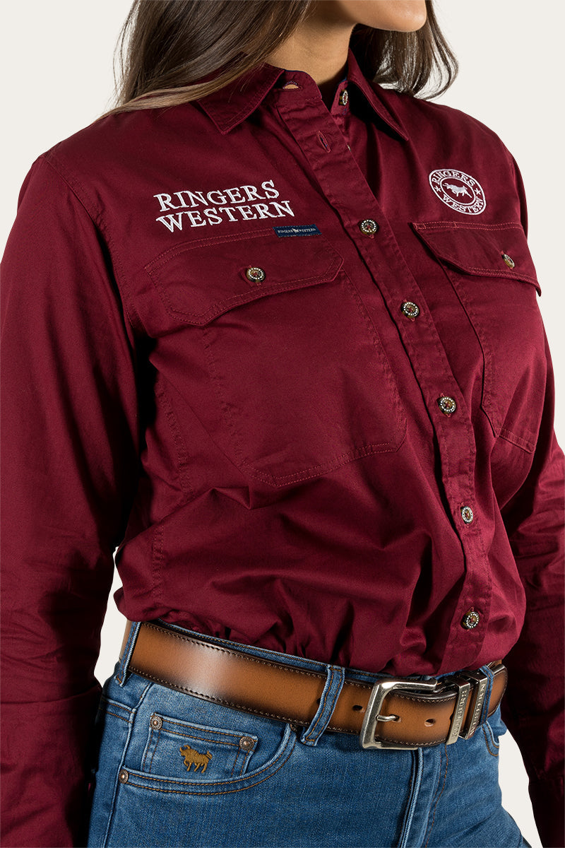Ringers Western Signature Jillaroo Womens Full Button Work Shirt - 28