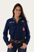 Ringers Western Signature Jillaroo Womens Full Button Work Shirt - Navy