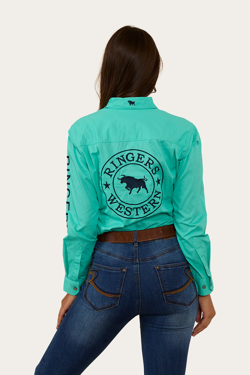 Ringers Western Signature Jillaroo Womens Half Button Work Shirt - 14