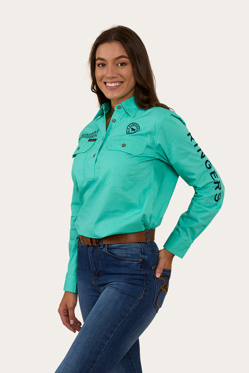 Ringers Western Signature Jillaroo Womens Half Button Work Shirt - 16