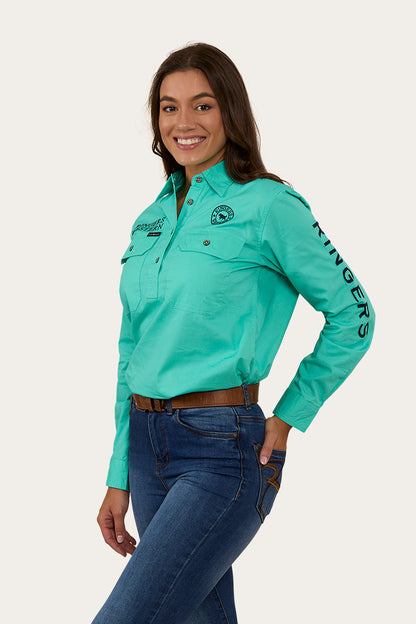 Ringers Western Signature Jillaroo Womens Half Button Work Shirt - 16