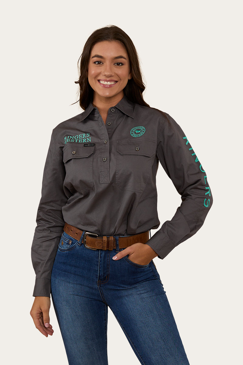 Ringers Western Signature Jillaroo Womens Half Button Work Shirt - 19