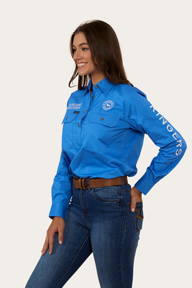 Ringers Western Signature Jillaroo Womens Half Button Work Shirt - 29