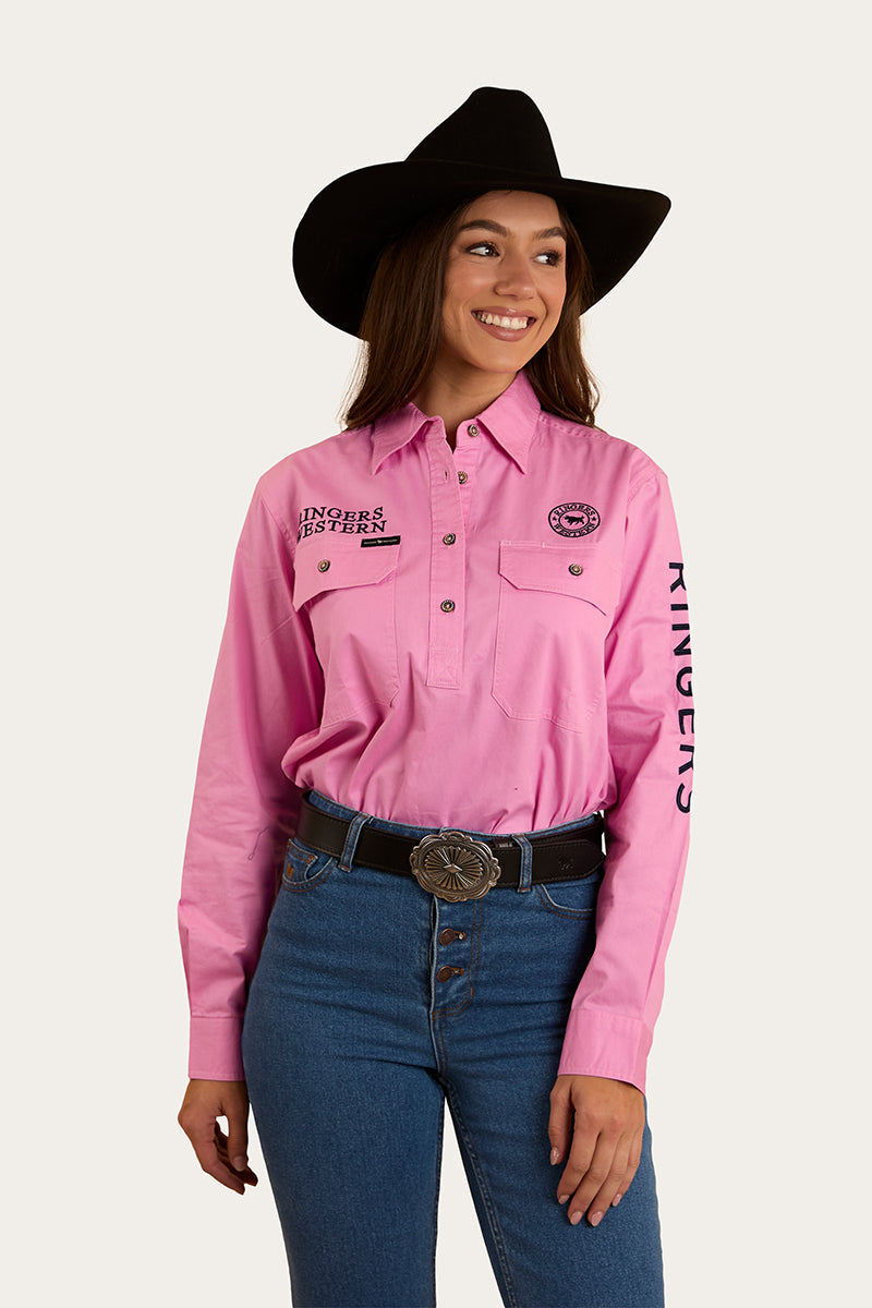 Ringers Western Signature Jillaroo Womens Half Button Work Shirt - 3