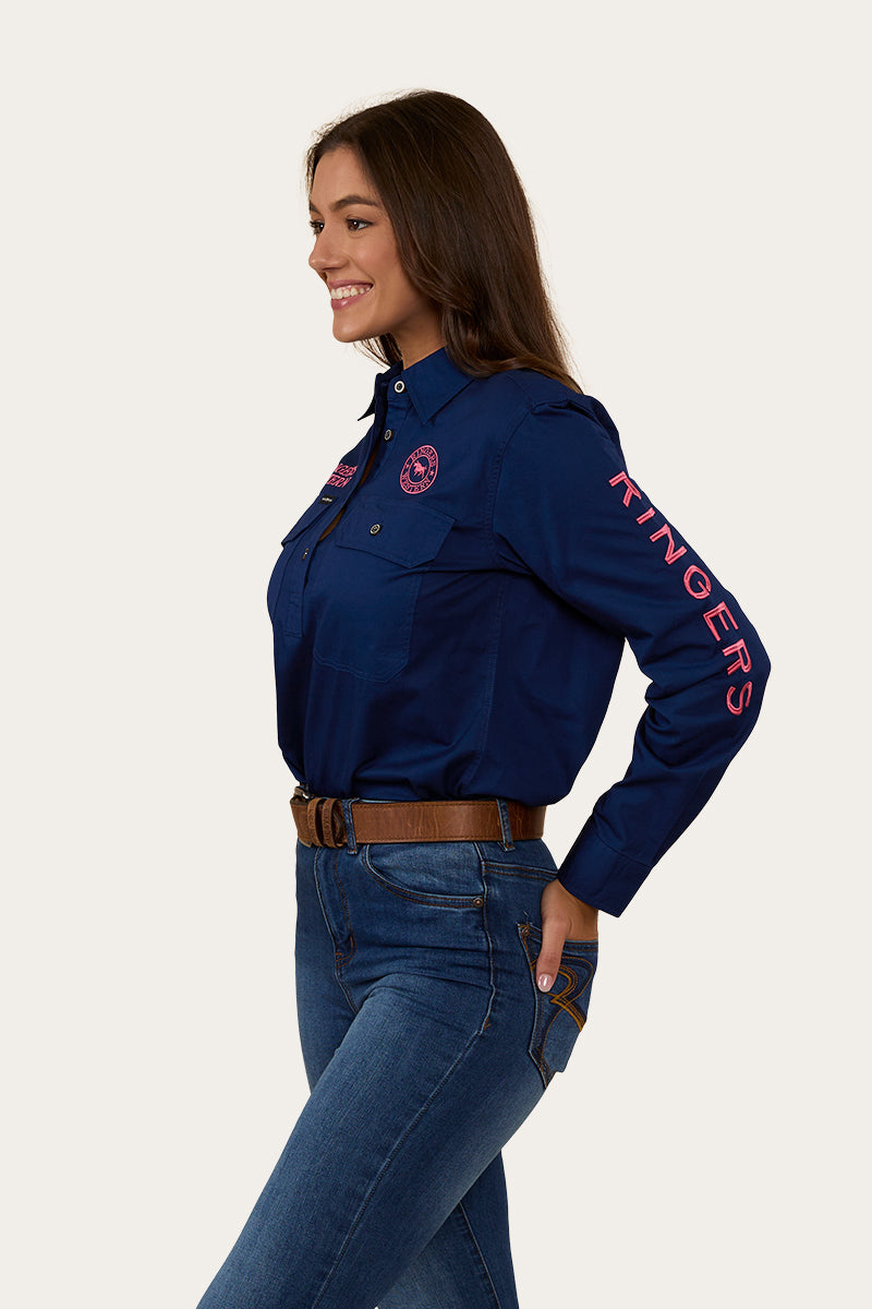 Ringers Western Signature Jillaroo Womens Half Button Work Shirt - 9