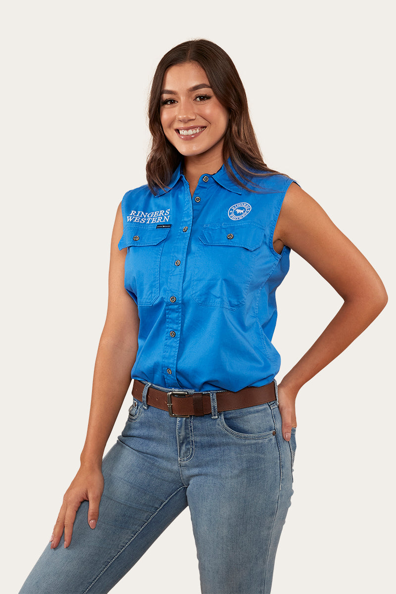 Ringers Western Signature Jillaroo Womens Sleeveless Work Shirt - 14