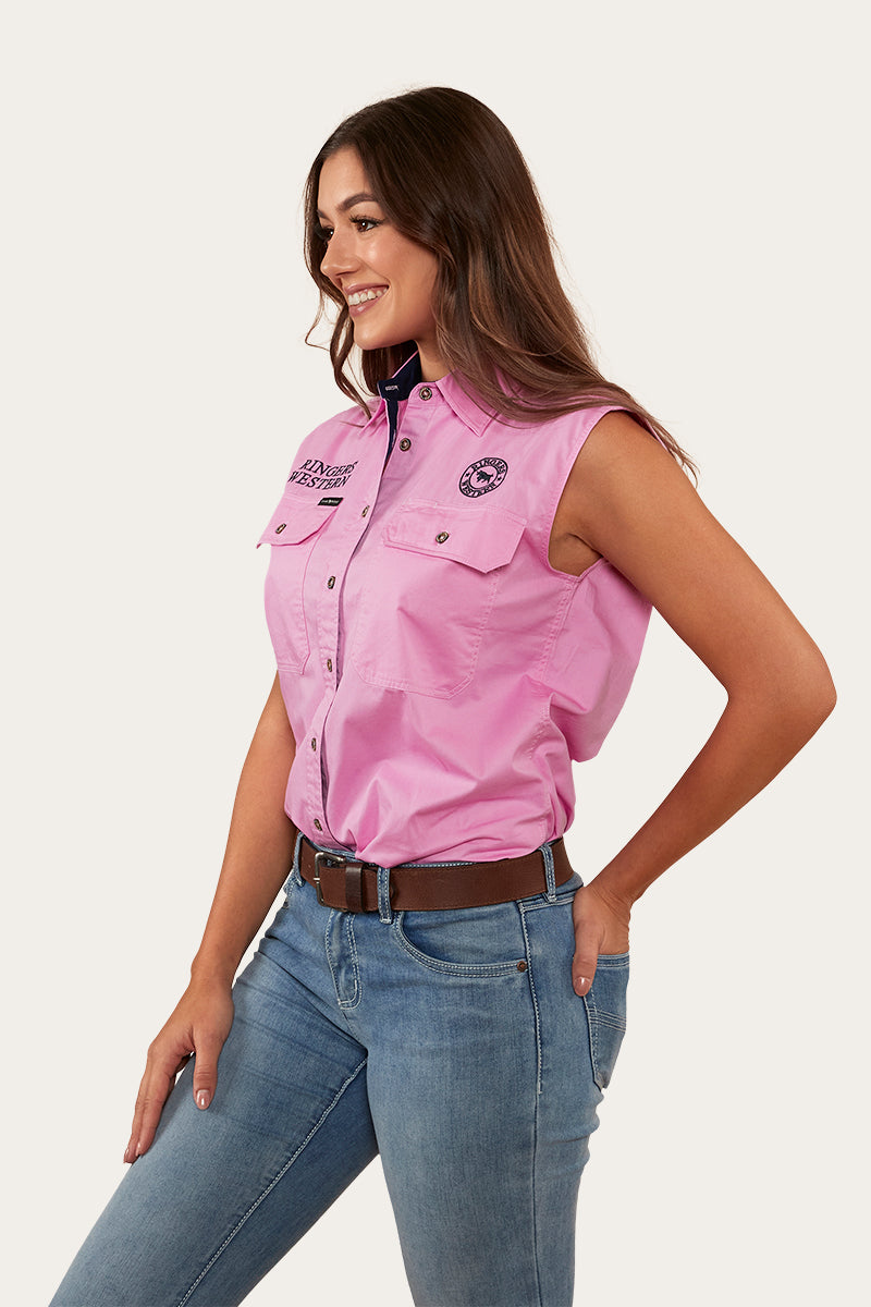 Ringers Western Signature Jillaroo Womens Sleeveless Work Shirt - 2