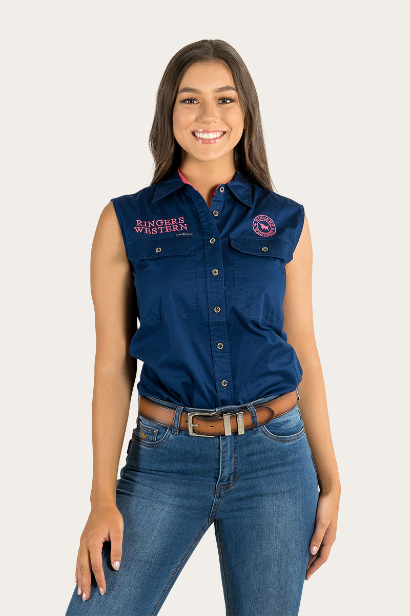 Ringers Western Signature Jillaroo Womens Sleeveless Work Shirt - 8