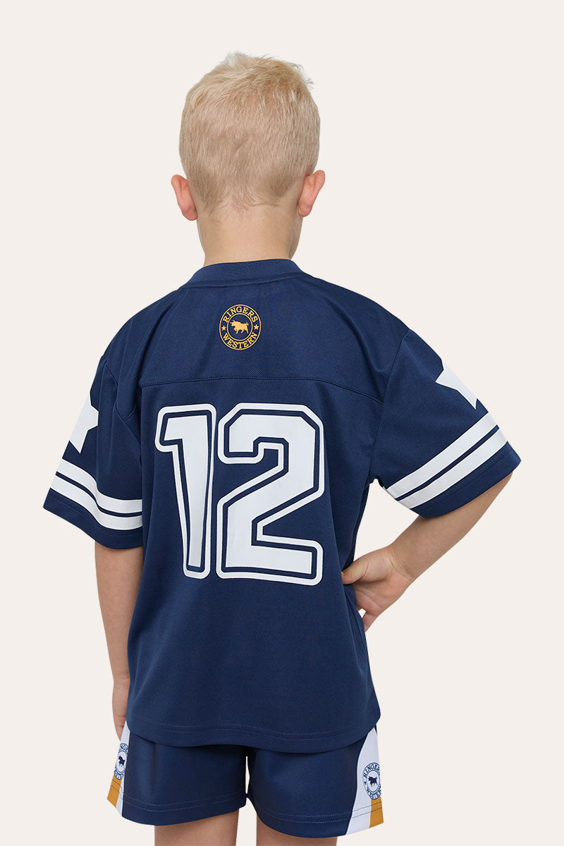 Ringers Western Since 2012 Kids Unisex Football Jersey - College Navy Back
