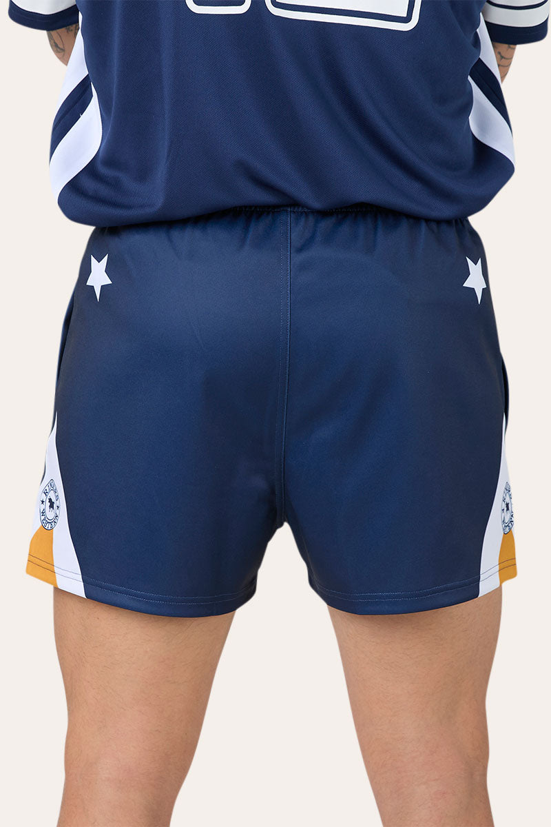 Ringers Western Since 2012 Unisex Footy Short - College Navy Back