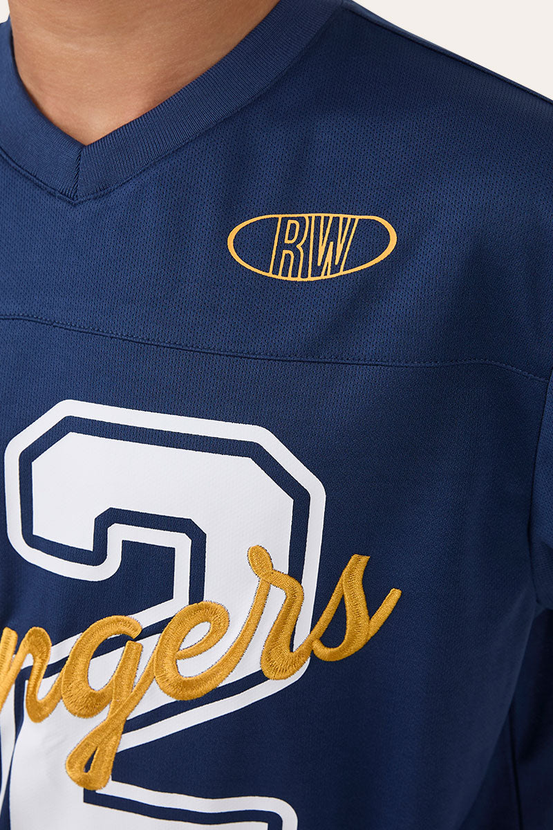 Ringers Western Since 2012 Youth Unisex Football Jersey - College Navy Front