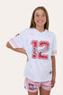 Ringers Western Since 2012 Youth Unisex Football Jersey - White / Red