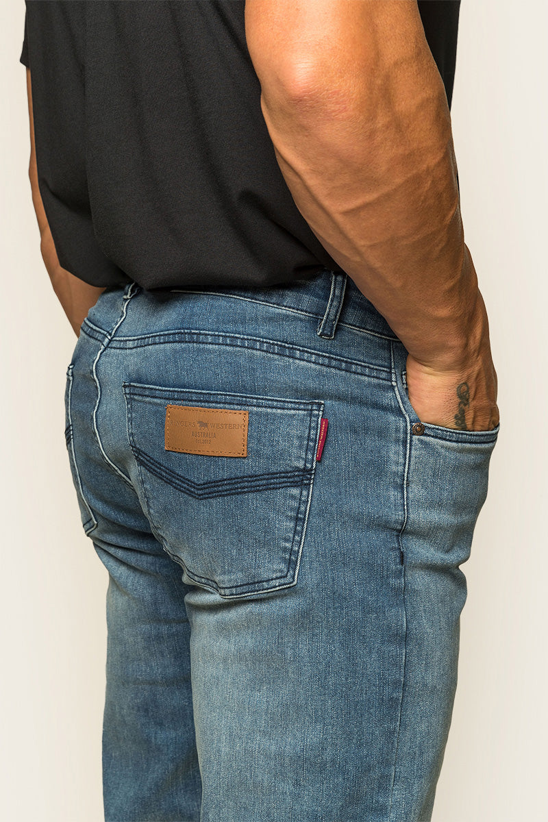 Ringers Western Sturt Mens Relaxed Leg Jeans - 14